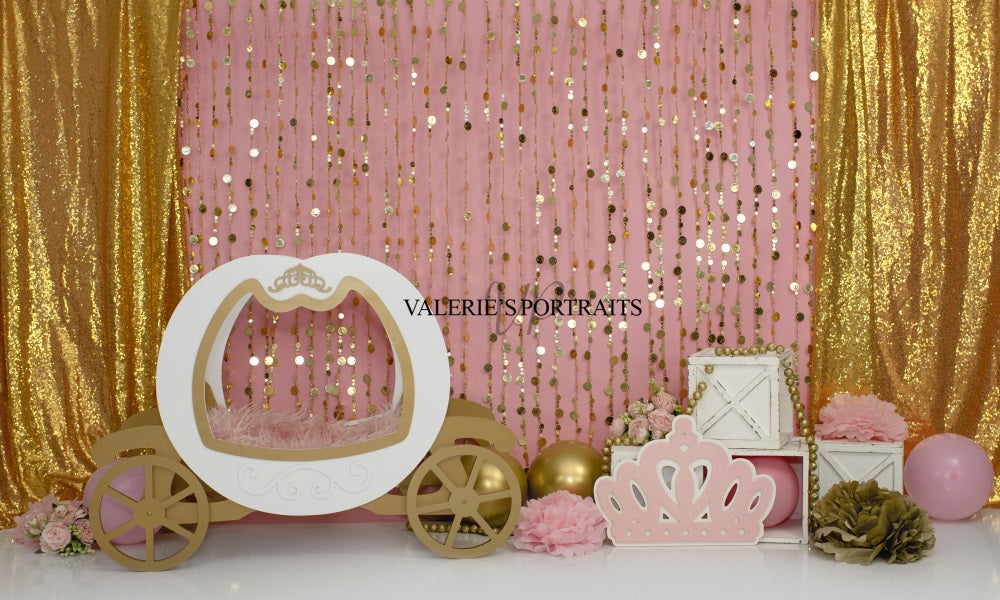 Kate Pink Balloon Arch Birthday Backdrop Designed by Ashley Paul