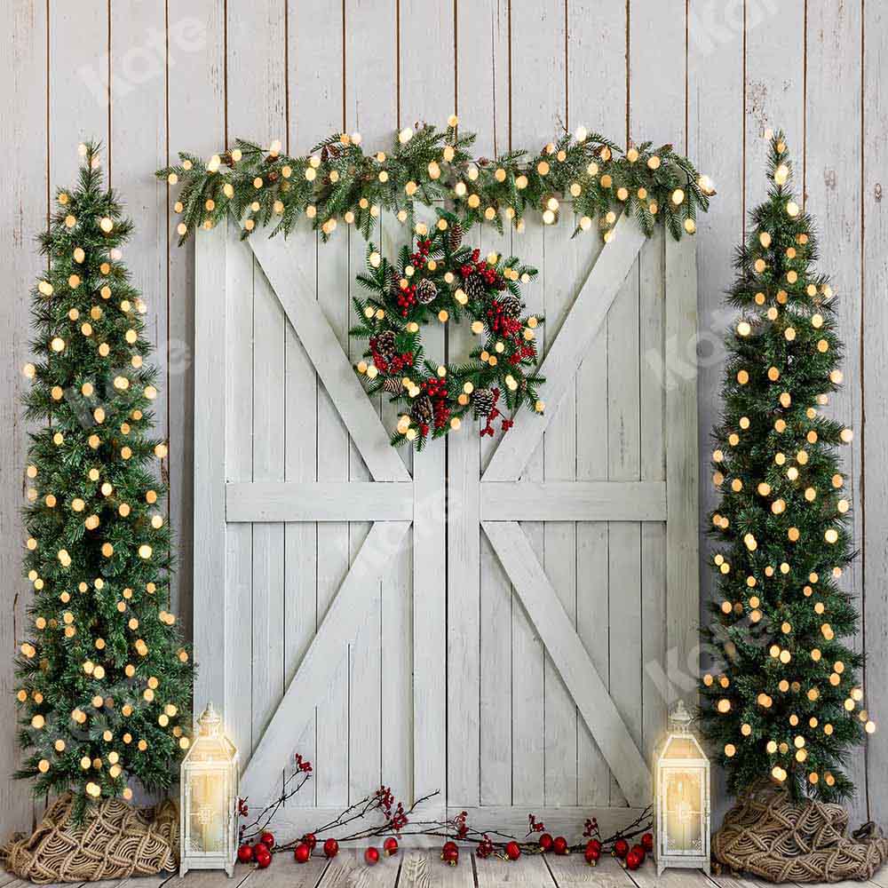 Kate Christmas Wood Grain Backdrop for Photography