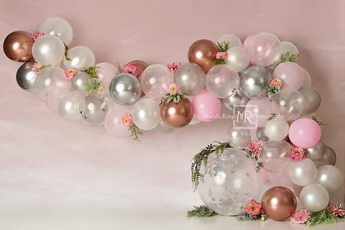 Kate Pastel Rainbow Balloon Arch Backdrop Designed by Mandy Ringe  Photography