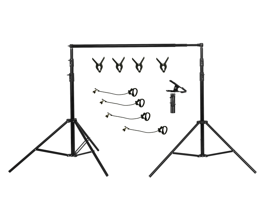 Kate 20x10ft (6x3m) Photography Backdrop Frame Stand Kit for Room Set  (including 8 clips + one carrying case)