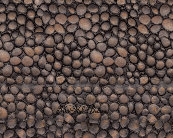 3D Printed Sole Cobblestone Ultra Thin Rubber Mat Floor for