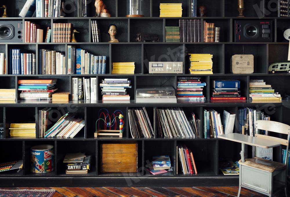 Kate Bookshelf Backdrop Retro for Photography