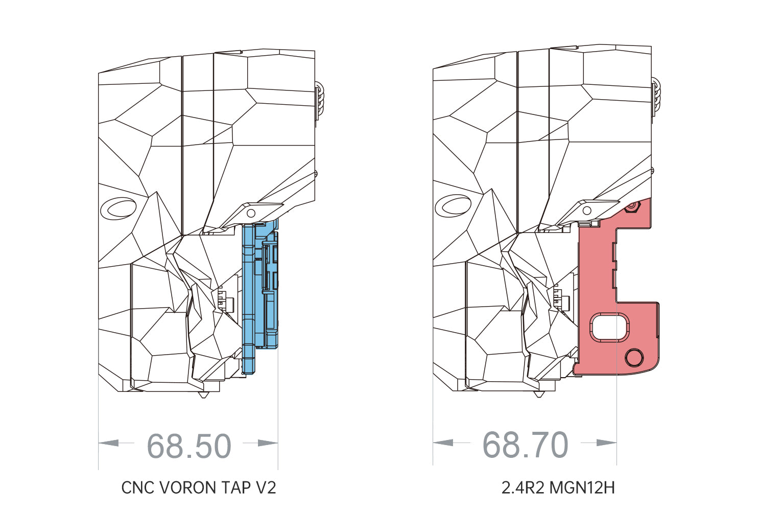 Preserves full range motion and build capacity,letting you unleash your Voron's capabilities.