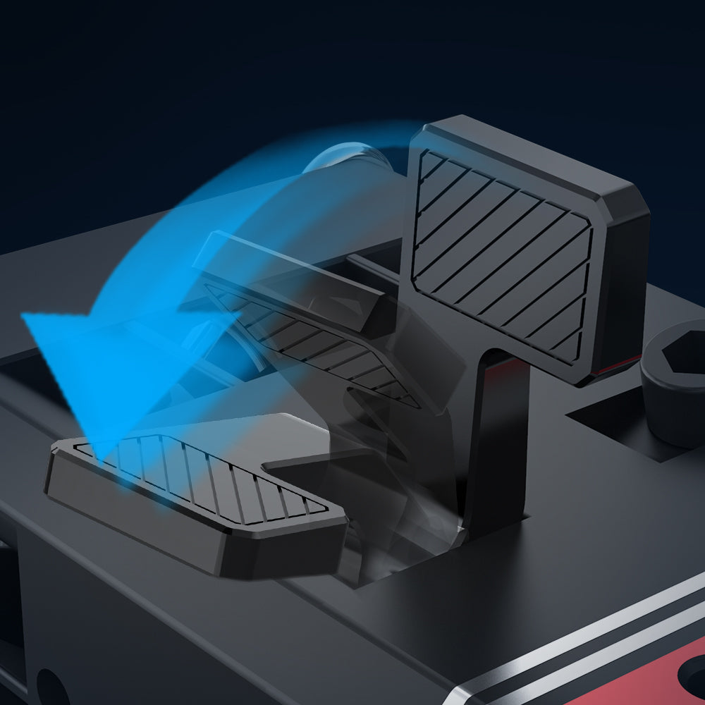 With a gentle push, you can quickly import filament. With a pushback, you can quickly lock the position of the filament.