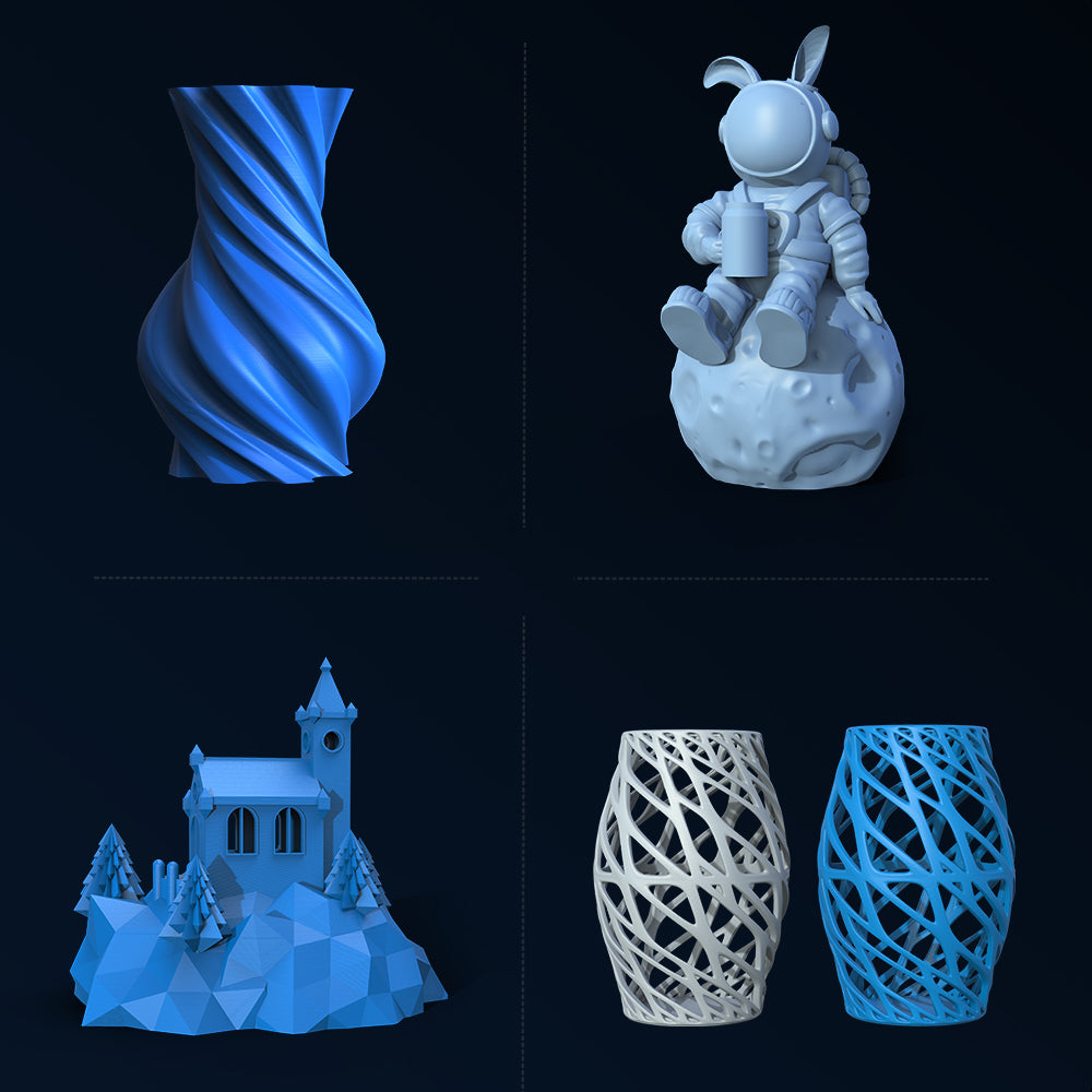 BIQU H2 V2S can be used to create models printed with a variety of filaments.