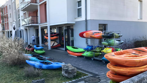 Globepaddler.ch - your european kayak and canoe shop, based in Huningue, France. A footstep from the Whitewater Race Course "Parc des Eaux Vives Huningue.