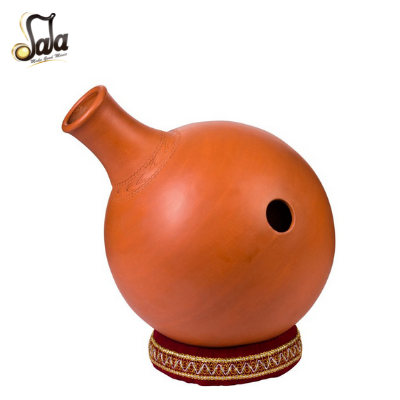 Udu percussion clay pot musical instrument Vector Image