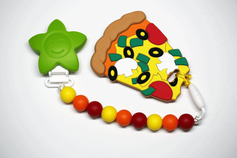 pizza baby teether