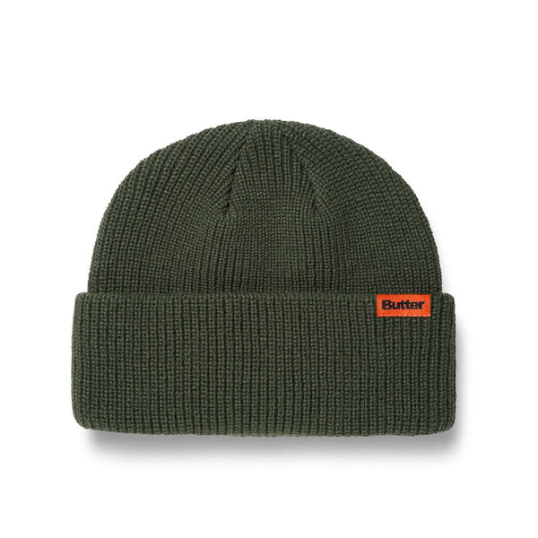 Butter Goods Tall Wharfie Beanie (Army) - CSC, Cardiff Skateboard Club - UK Skate Store