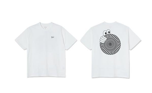 Last Resort x Spitfire Swirl T-Shirt (White) - CSC, Cardiff Skateboard Club - UK Skate Store