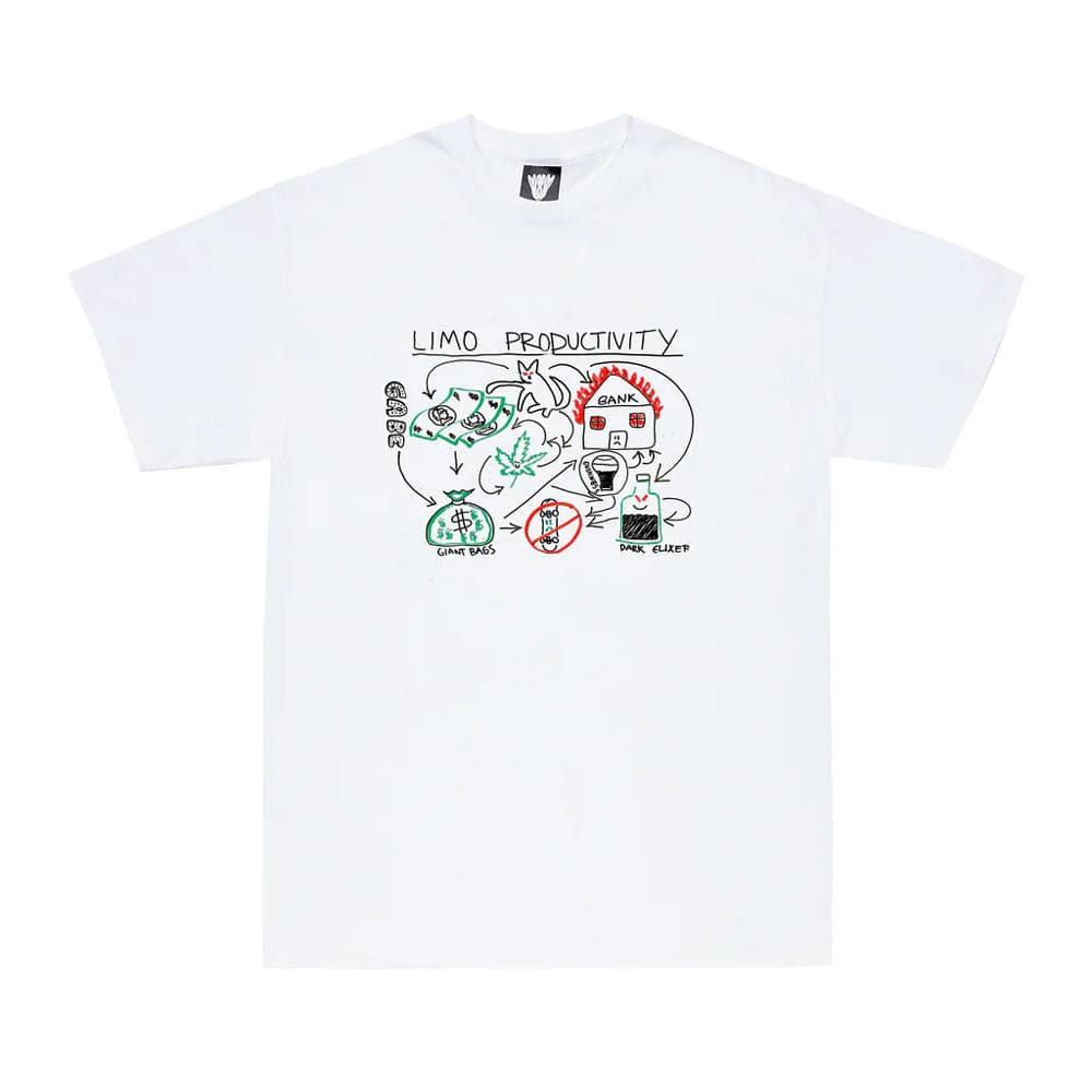 Limosine Productivity T-shirt (White) - CSC, Cardiff Skateboard Club - UK Skate Shop