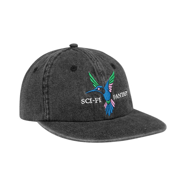 Sci-Fi Fantasy 'Hummingbird' 6 Panel Cap (Black) - CSC, Cardiff Skateboard Club - UK Skate Store