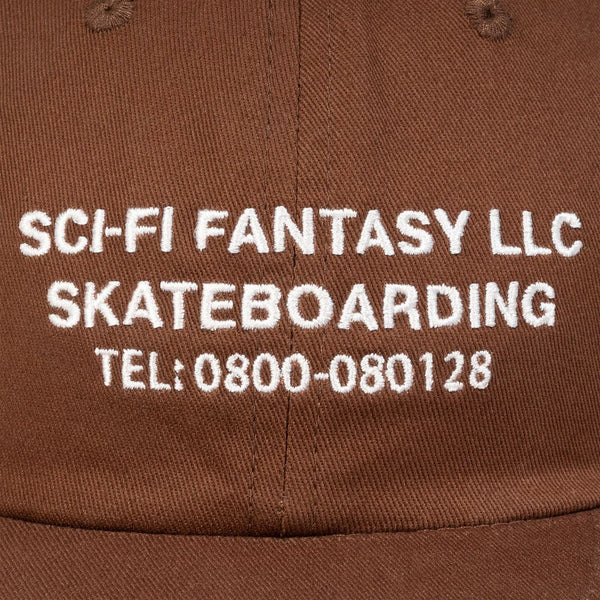 Sci-Fi Fantasy 'LLC' 6 Panel Cap (Brown) - CSC, Cardiff Skateboard Club - UK Skate Store