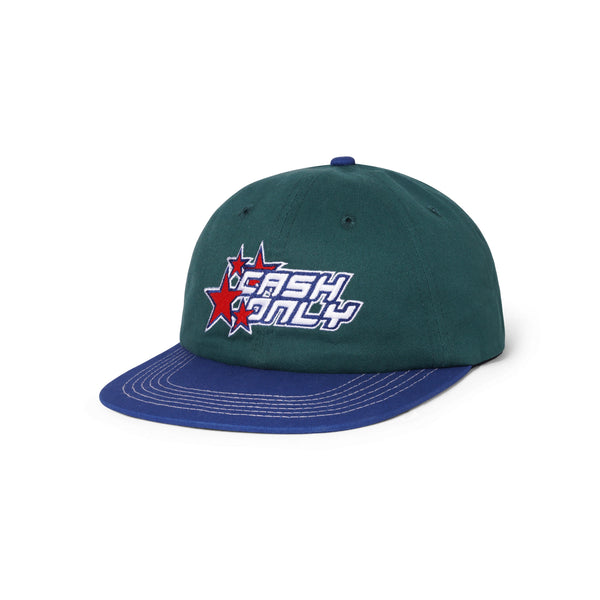 Cash Only Stars Cap (Navy / Forest Green) - CSC, Cardiff Skateboard Club - UK Skate Store