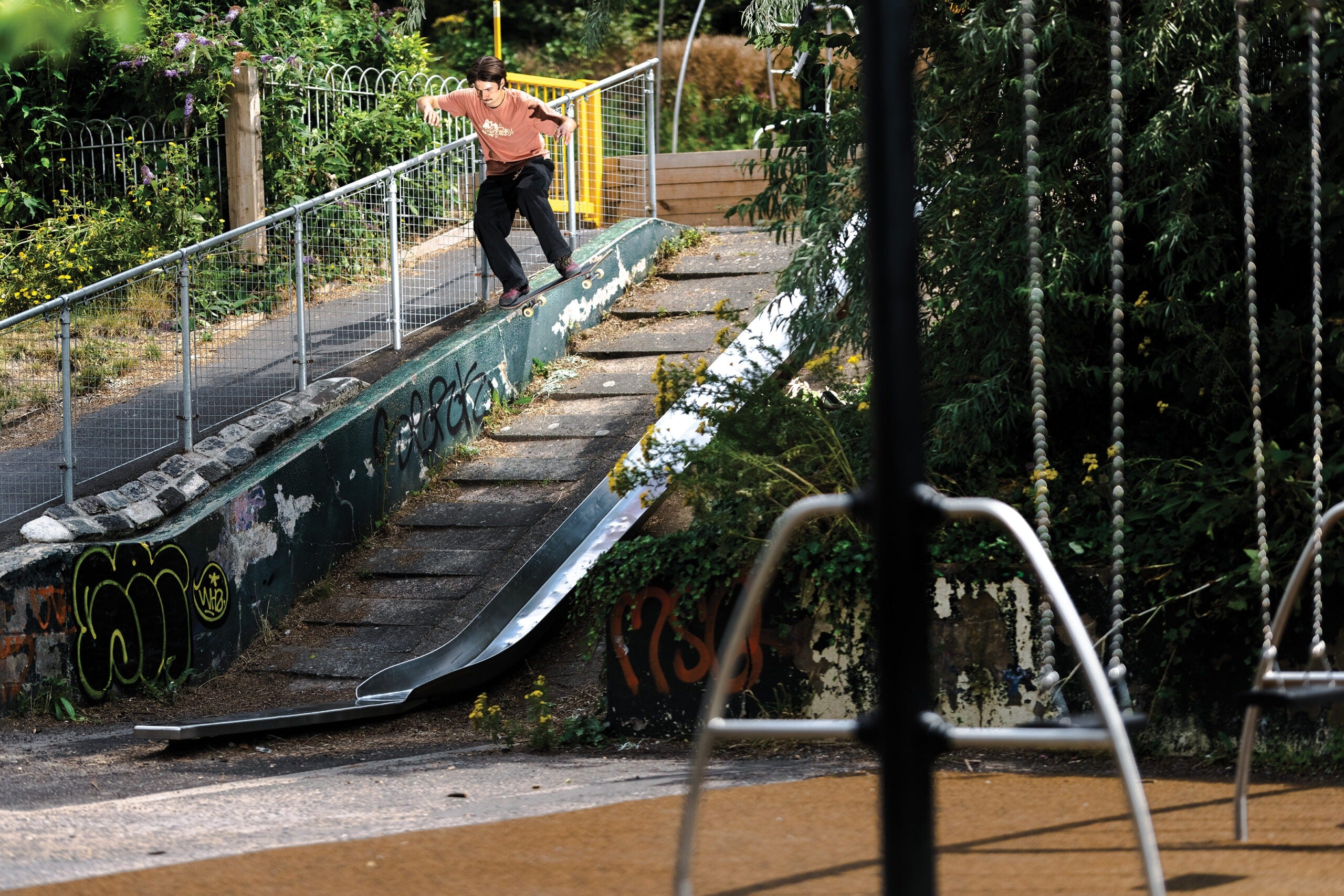 Dougie George Ride-on Frontside Tailslide, photo by Reece Leung - CSC, Cardiff Skateboard Club - UK Skate Store