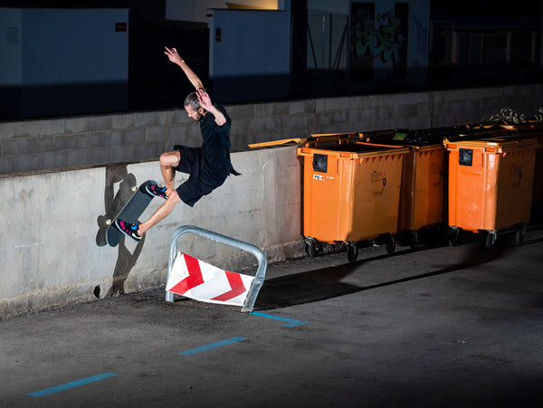 Gustav Tonnesen Boardslide to Frontside Wallride, photo by Gerard Riera - CSC, Cardiff Skateboard Club - UK Skate Store