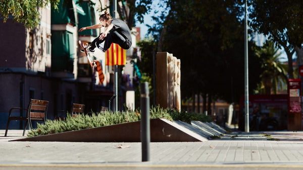 Gustav Tonnesen Switch 360 flip shot by Sem Rubio via his Free Skate Mag interview