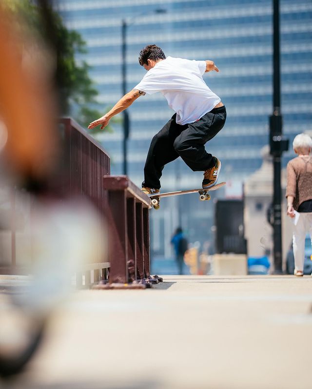 Jordan Trahan Frontside Noseslide in the New Balance Numeric 480 Skate Shoe - CSC, Cardiff Skateboard Club - UK Skate Store