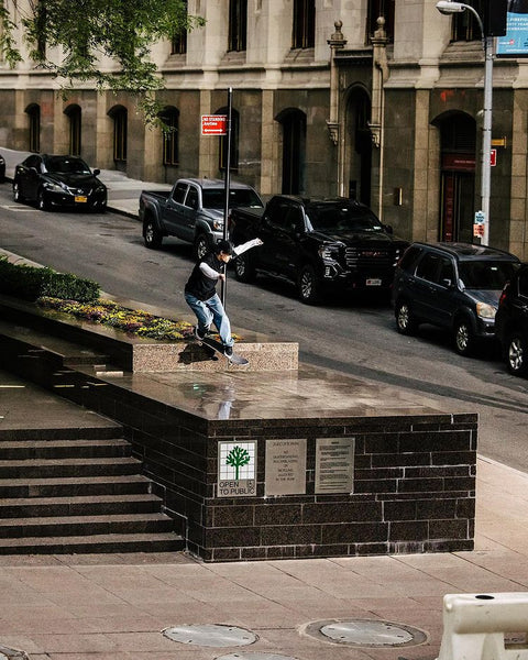 Nick Matthews backside smith against the grain from his Thrasher interview, shot by Mike Heikkila - CSC, Cardiff Skateboard Club - UK Skate Store