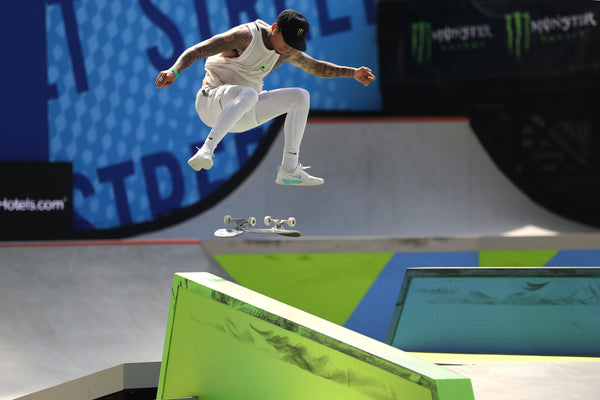 Nyjah Huston All White Outfit - CSC, Cardiff Skateboard Club - UK Skate Store