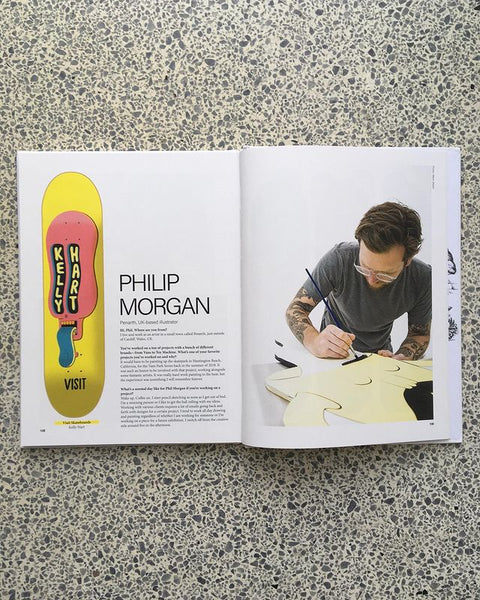 Phil Morgan in Artisan United Skateboard Art Book - CSC, Cardiff Skateboard Club - UK Skate Store