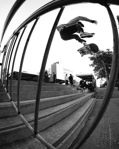 Rick McCrank Frontside Flip, photo by Bruce Sliver - CSC, Cardiff Skateboard Club - UK Skate Store