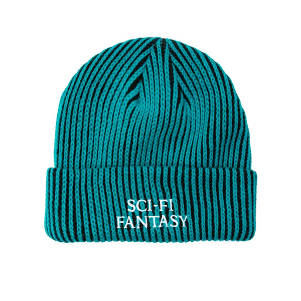 Sci-Fi Fantasy 'Logo' Beanie (Aqua / Black) - CSC, Cardiff Skateboard Club - UK Skate Store