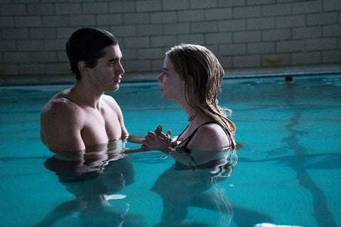 Henry Zaga and Ana Taylor-Joy naked in a swimming pool
