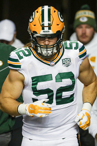 Clay Matthews white top helmet huge muscles 