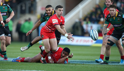  George Ford red kit pitch