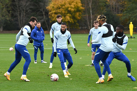 Chelsea FC Squad Training in Nike Tracksuits