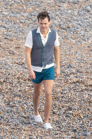 Harry Styles short shorts my policeman filming