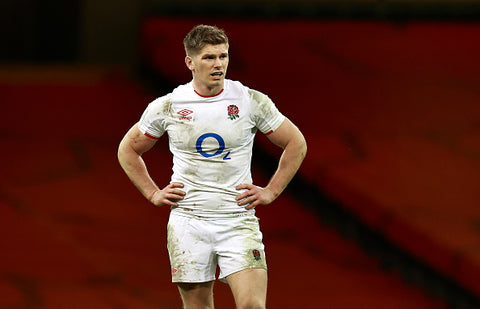 Owen Farrell white england o2 top shorts