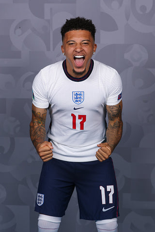 Jadon Sancho england kit press shot