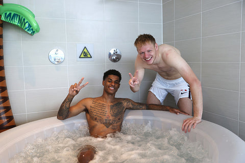 marcus rashford training in pool