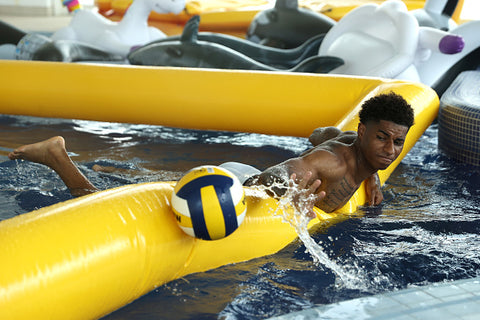 marcus rashford training in pool 