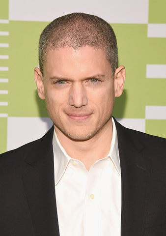 wentworth miller with shirt and black jacket