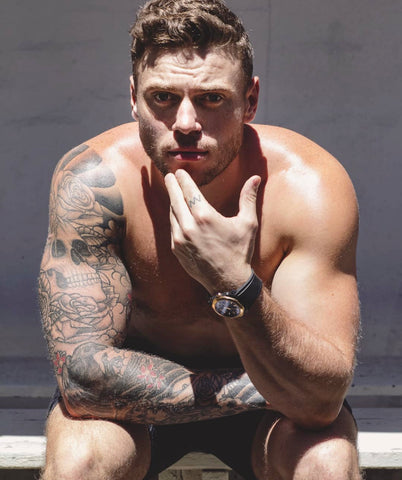 gus kenworthy with tattoos