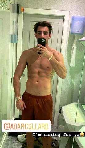 Jack Fincham mirror selfie posted to show weight loss