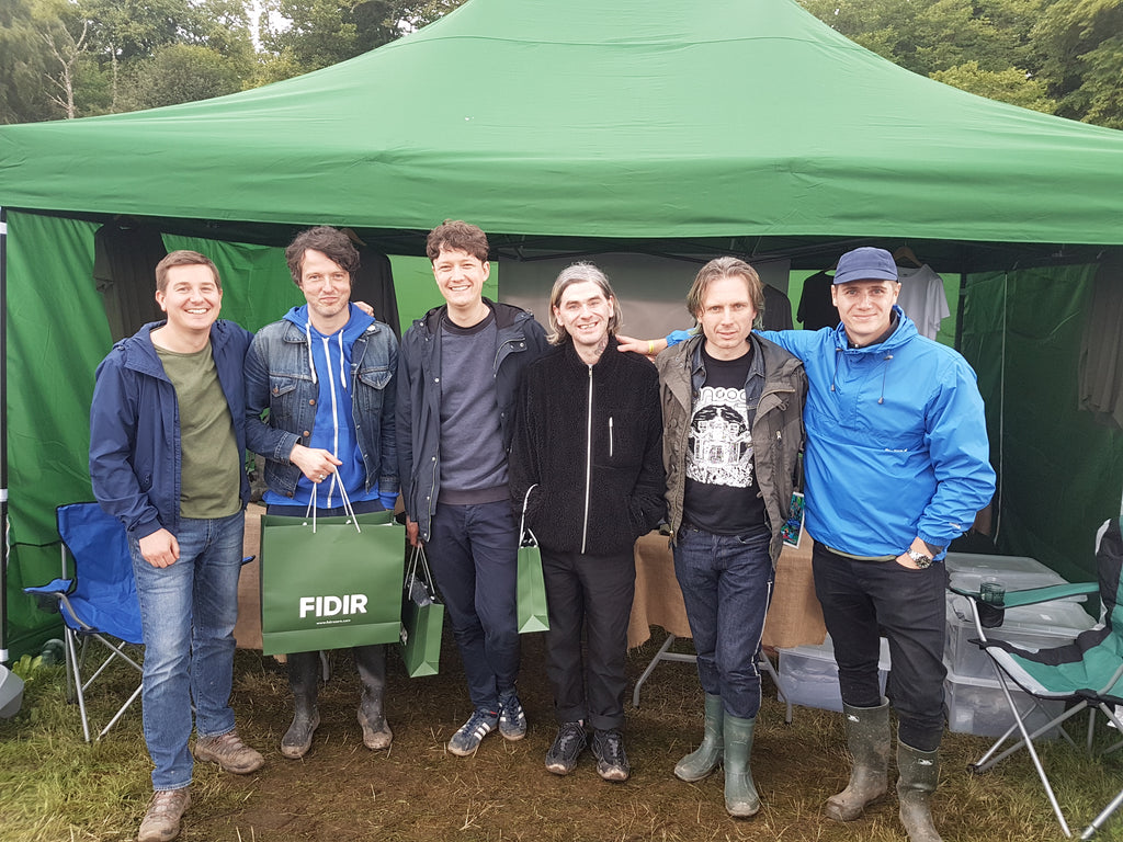 Franz Ferdinand visiting the Fidir stall at Belladrum