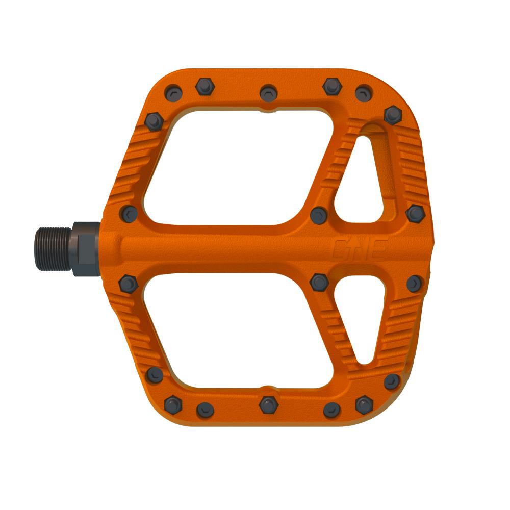 orange flat pedals