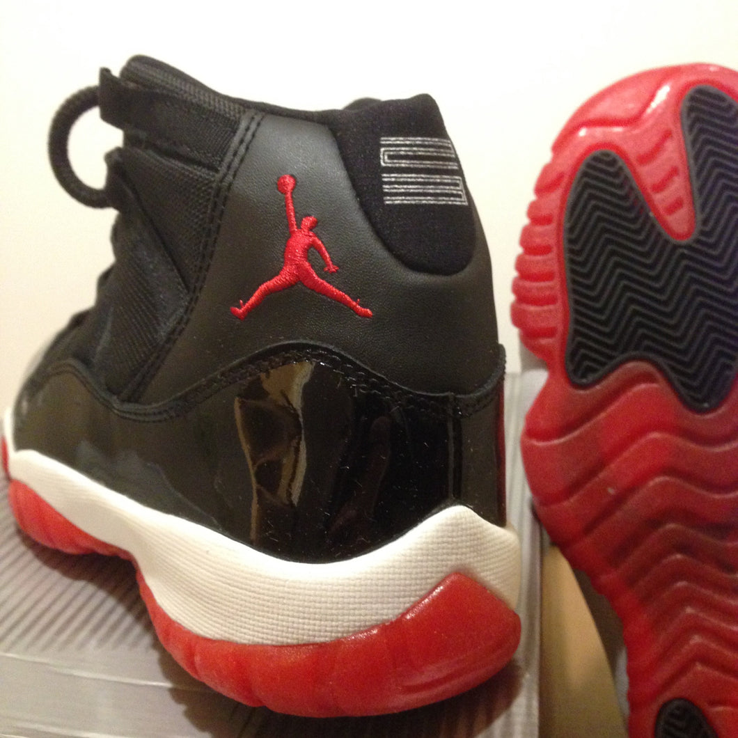 jordan 11 bred jumpman logo