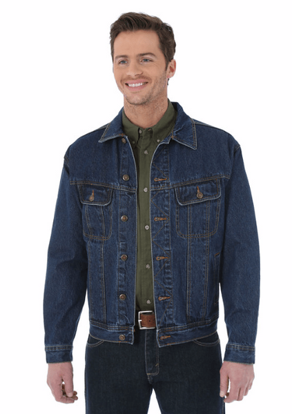 Wrangler Men's Blue Denim Jacket | Big and Tall Mart