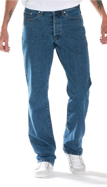 Full Blue Brand Men's Regular Fit Stretch Jeans Stone Wash | Sizes 32 ...