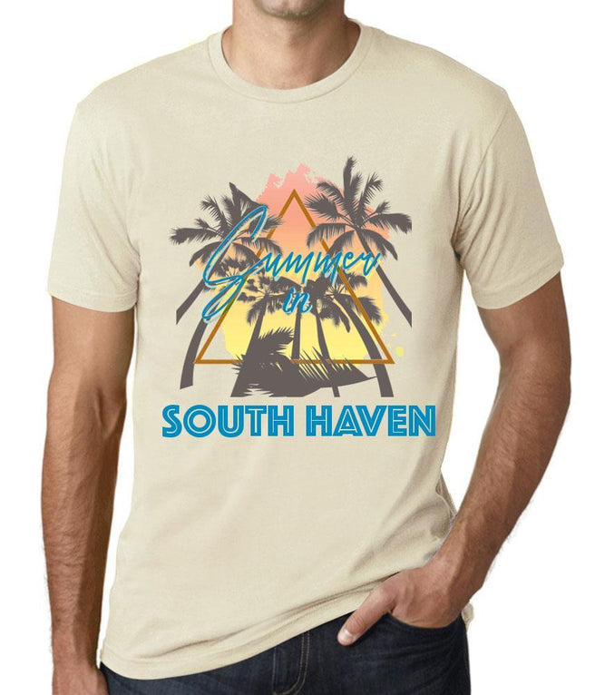 Men S Graphic T Shirt Summer Triangle South Haven Natural Erschwingliche Organische T Shirts Schone Designs