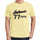 77 Authentic Yellow Mens Short Sleeve Round Neck T-Shirt - Yellow / S - Casual