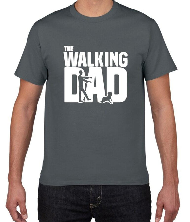 The walking dad Novelty Graphic tshirt men Breathable cotton t shirt funny streetwear loose hip hop Tees shirt Color 9 / XXL affordable organic t-shirts beautiful designs