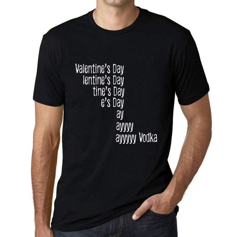 Mens Vintage Tee Shirt Graphic T Shirt Valentine Vodka