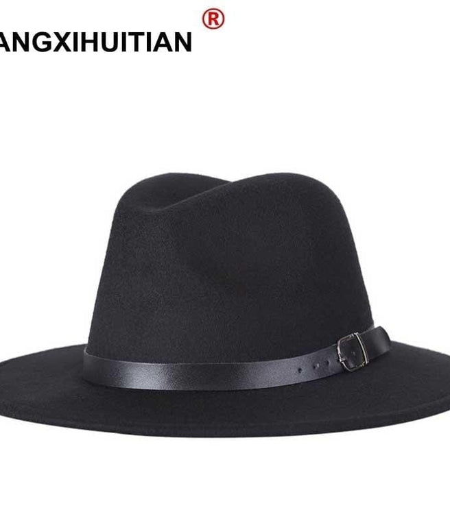 free shipping 2019 new Fashion men fedoras women's fashion jazz hat summer  spring black woolen blend cap outdoor casual hat Wine red / 56-58CM |  affordable organic t-shirts beautiful designs