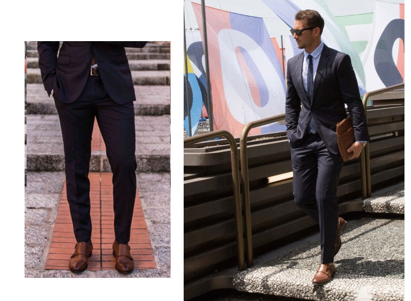 Zapatos monkstrap con traje online
